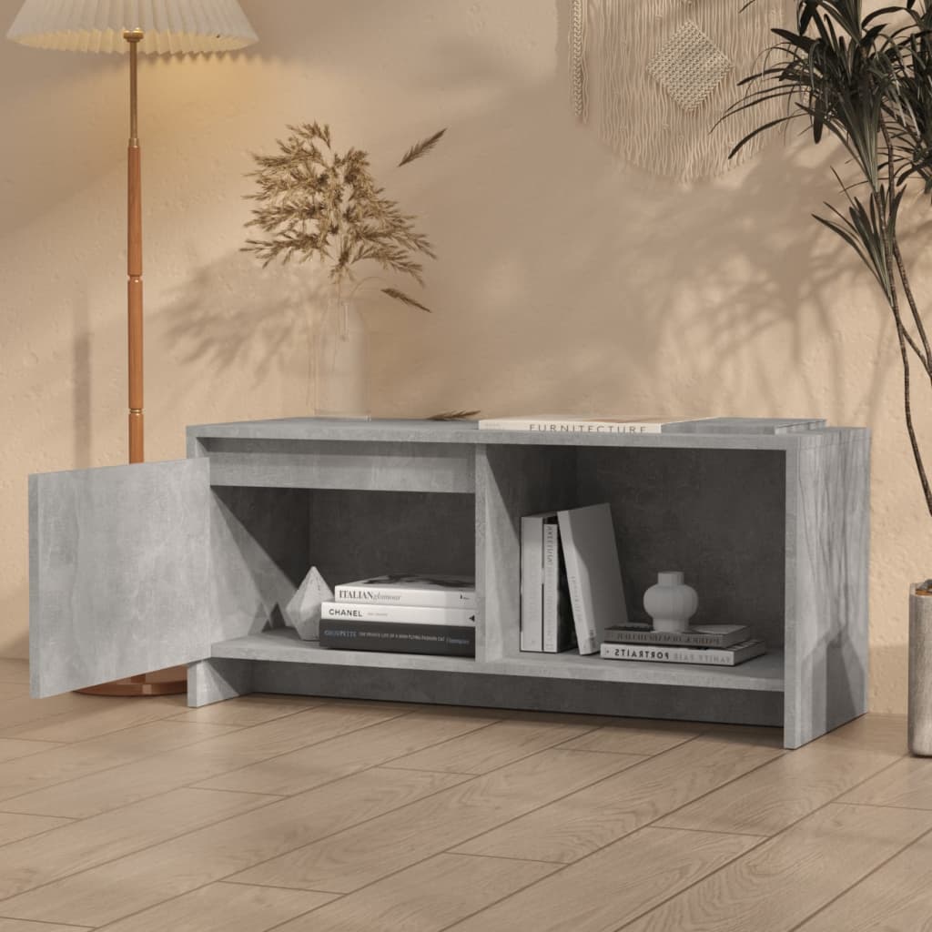 TV ormarić boja betona 90 x 35 x 40 cm od konstruiranog drva