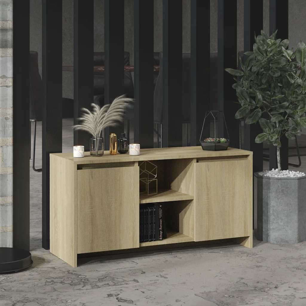TV ormarić boja hrasta 102 x 37,5 x 52,5 cm konstruirano drvo
