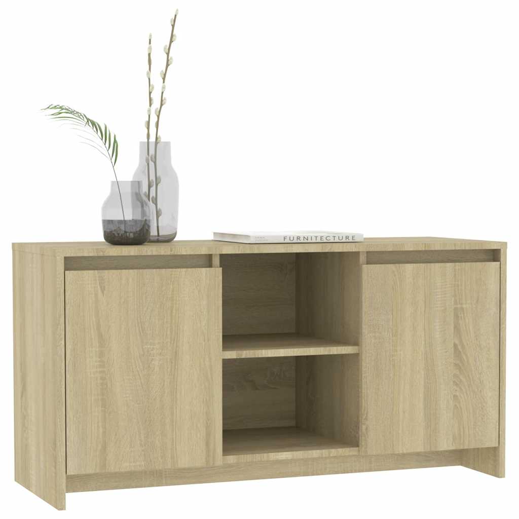 TV ormarić boja hrasta 102 x 37,5 x 52,5 cm konstruirano drvo