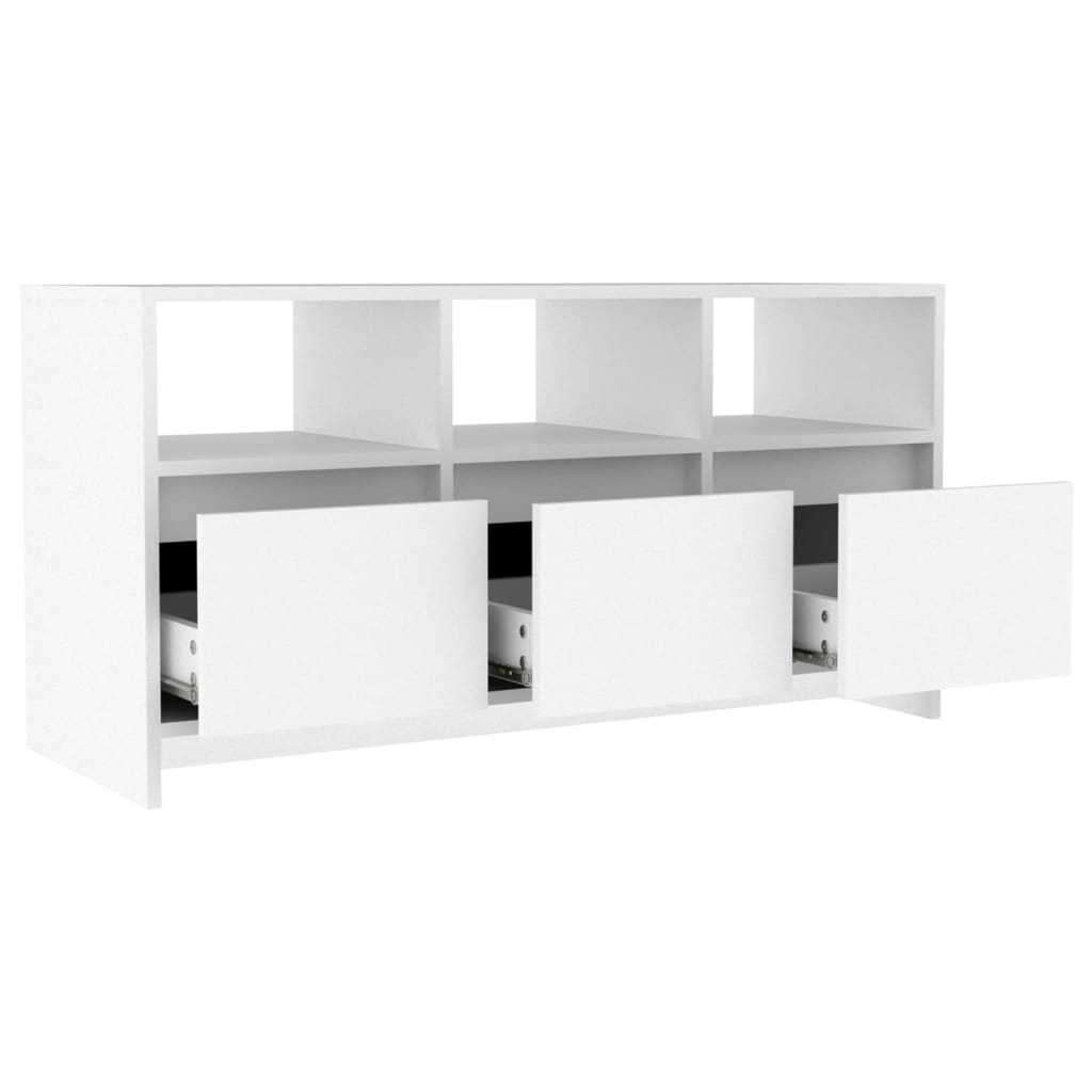 TV ormarić bijeli 102 x 37,5 x 52,5 cm od konstruiranog drva