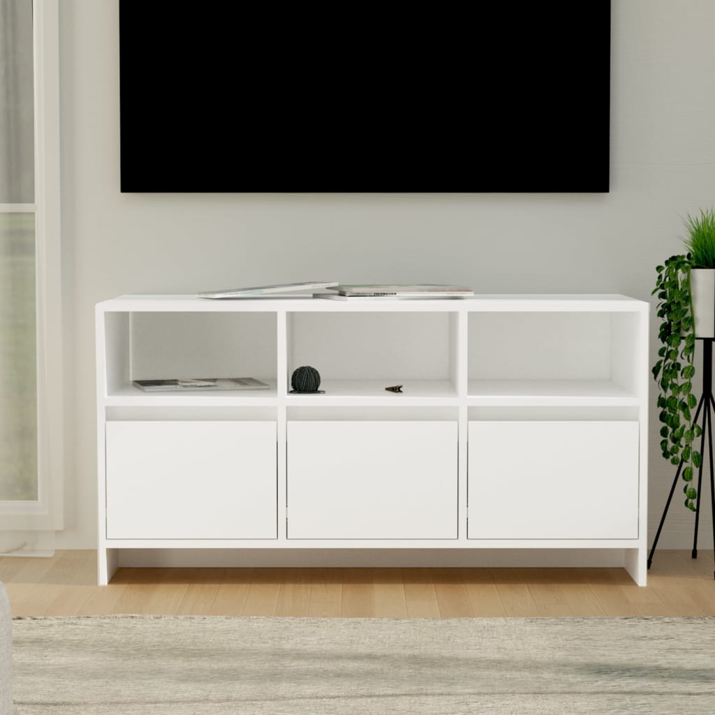 TV ormarić bijeli 102 x 37,5 x 52,5 cm od konstruiranog drva