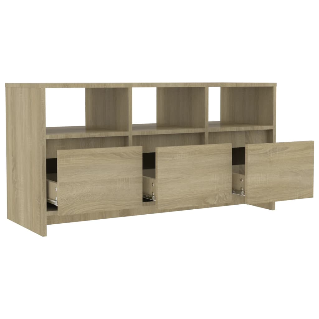 TV ormarić boja hrasta 102 x 37,5 x 52,5 cm konstruirano drvo