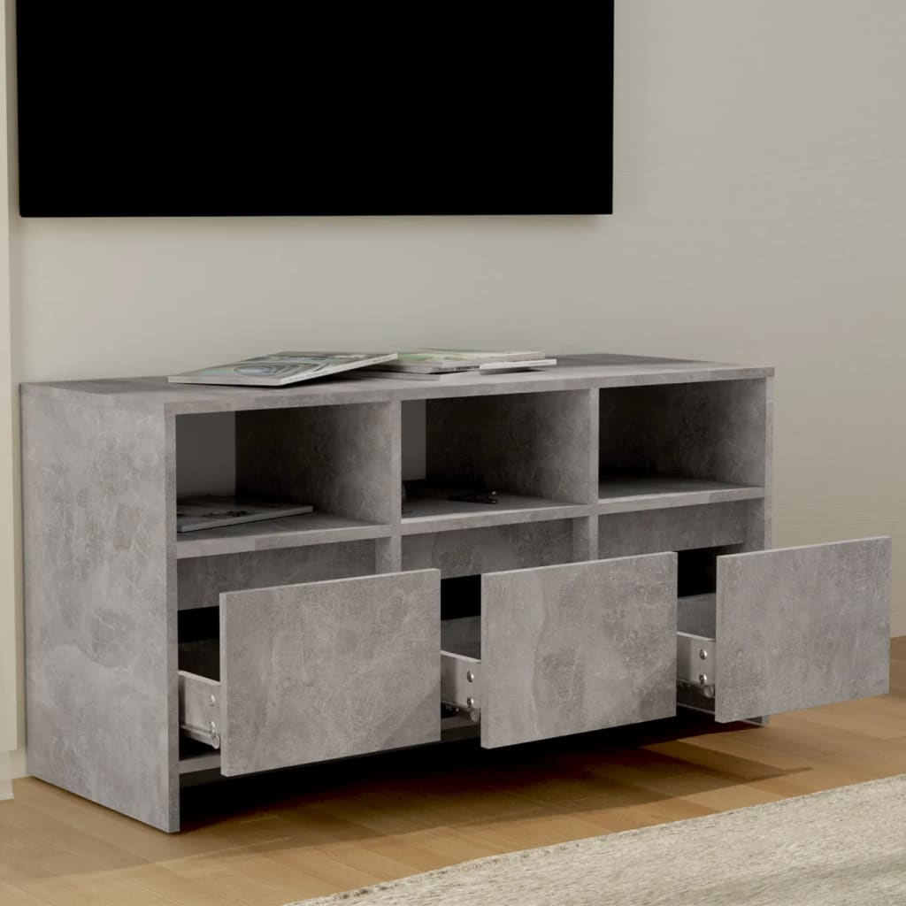 TV ormarić boja betona 102x37,5x52,5 cm od konstruiranog drva