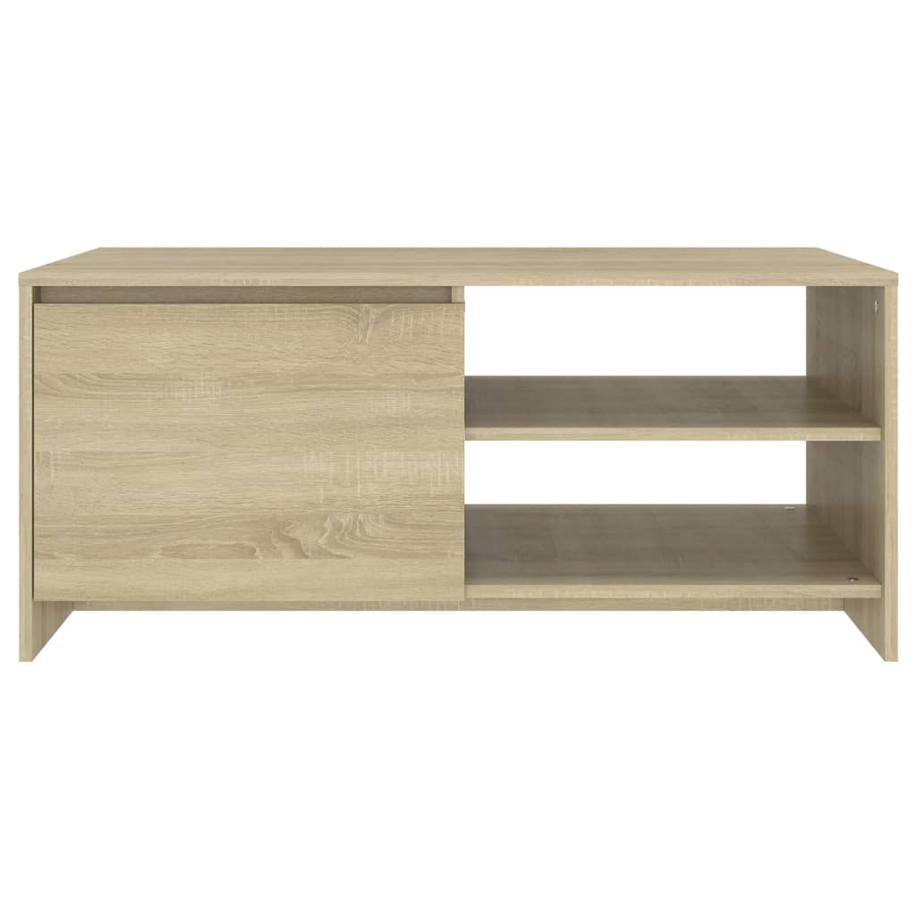 Stolić za kavu boja hrasta 102 x 50 x 45 cm konstruirano drvo