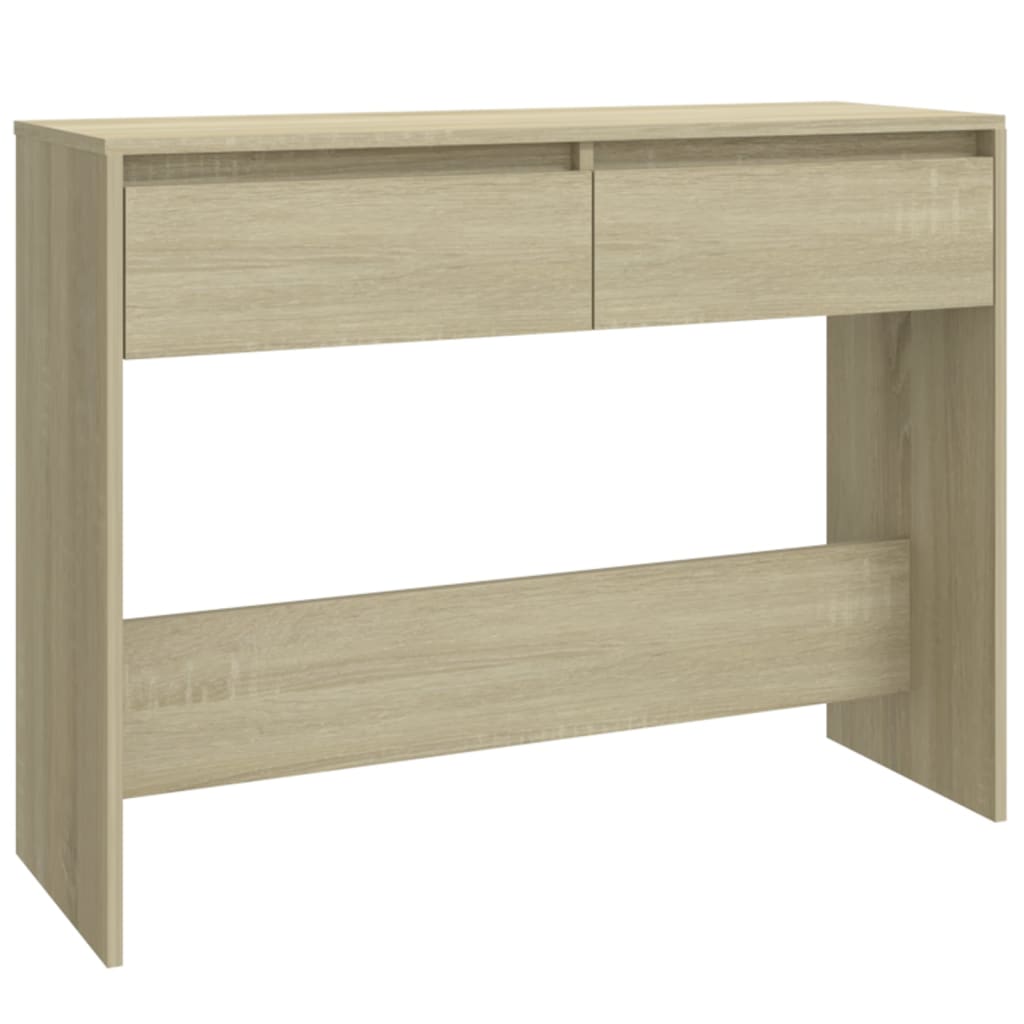 Konzolni stol boja hrasta 100 x 35 x 76,5 cm konstruirano drvo