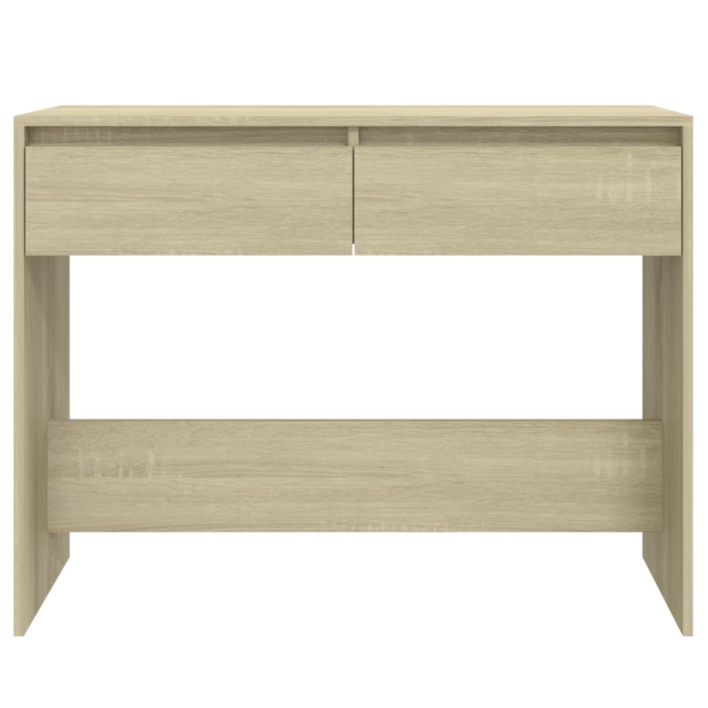 Konzolni stol boja hrasta 100 x 35 x 76,5 cm konstruirano drvo