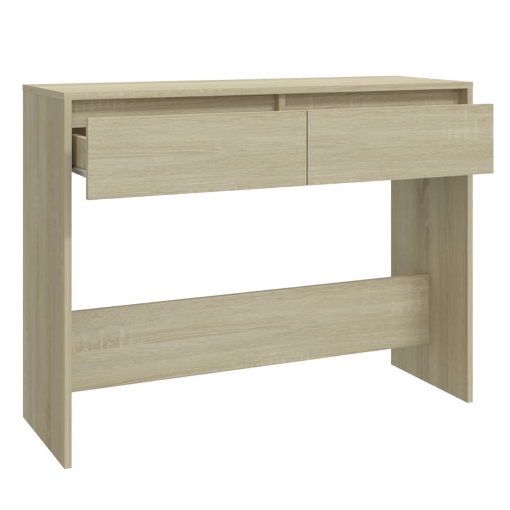 Konzolni stol boja hrasta 100 x 35 x 76,5 cm konstruirano drvo