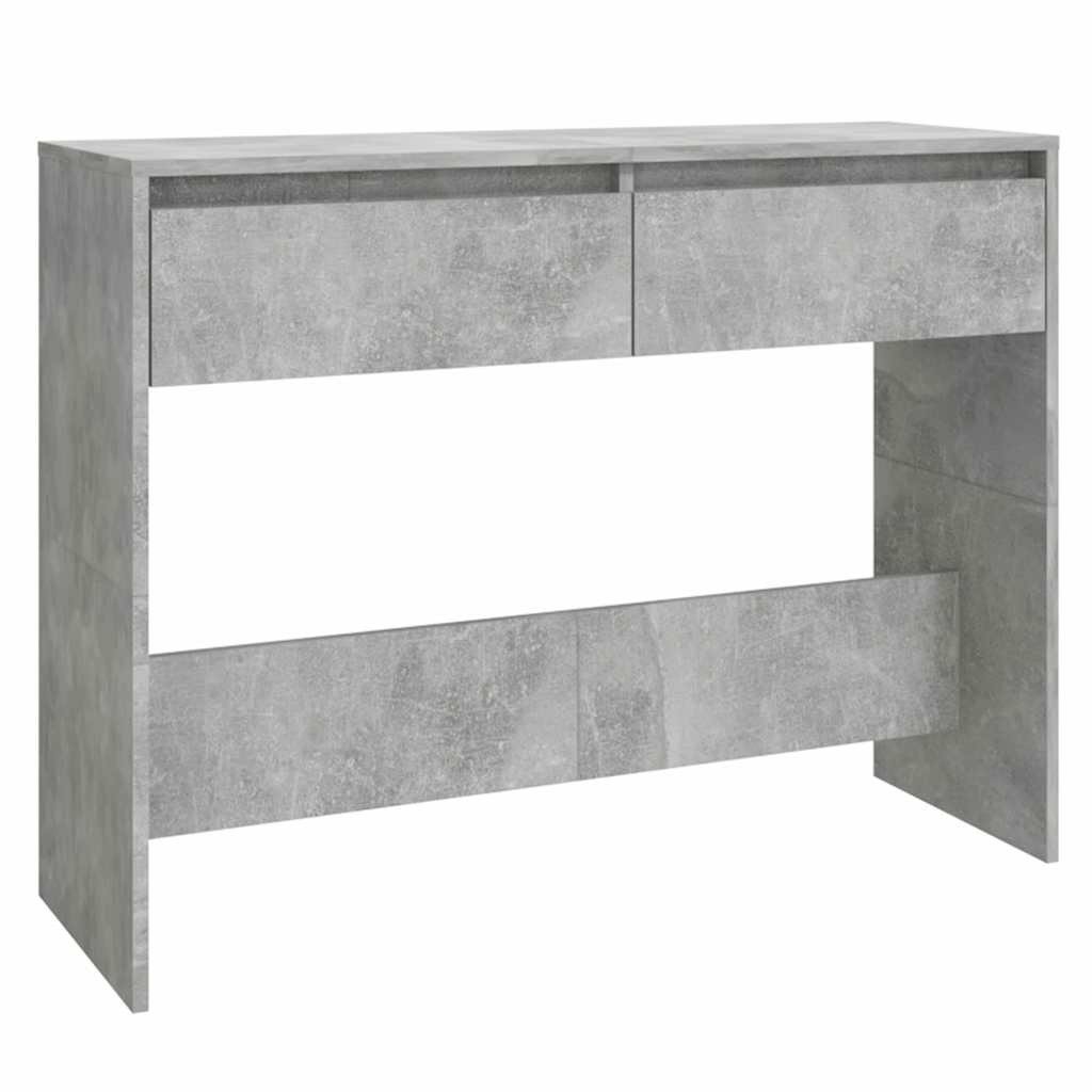 Konzolni stol boja betona 100 x 35 x 76,5 cm konstruirano drvo