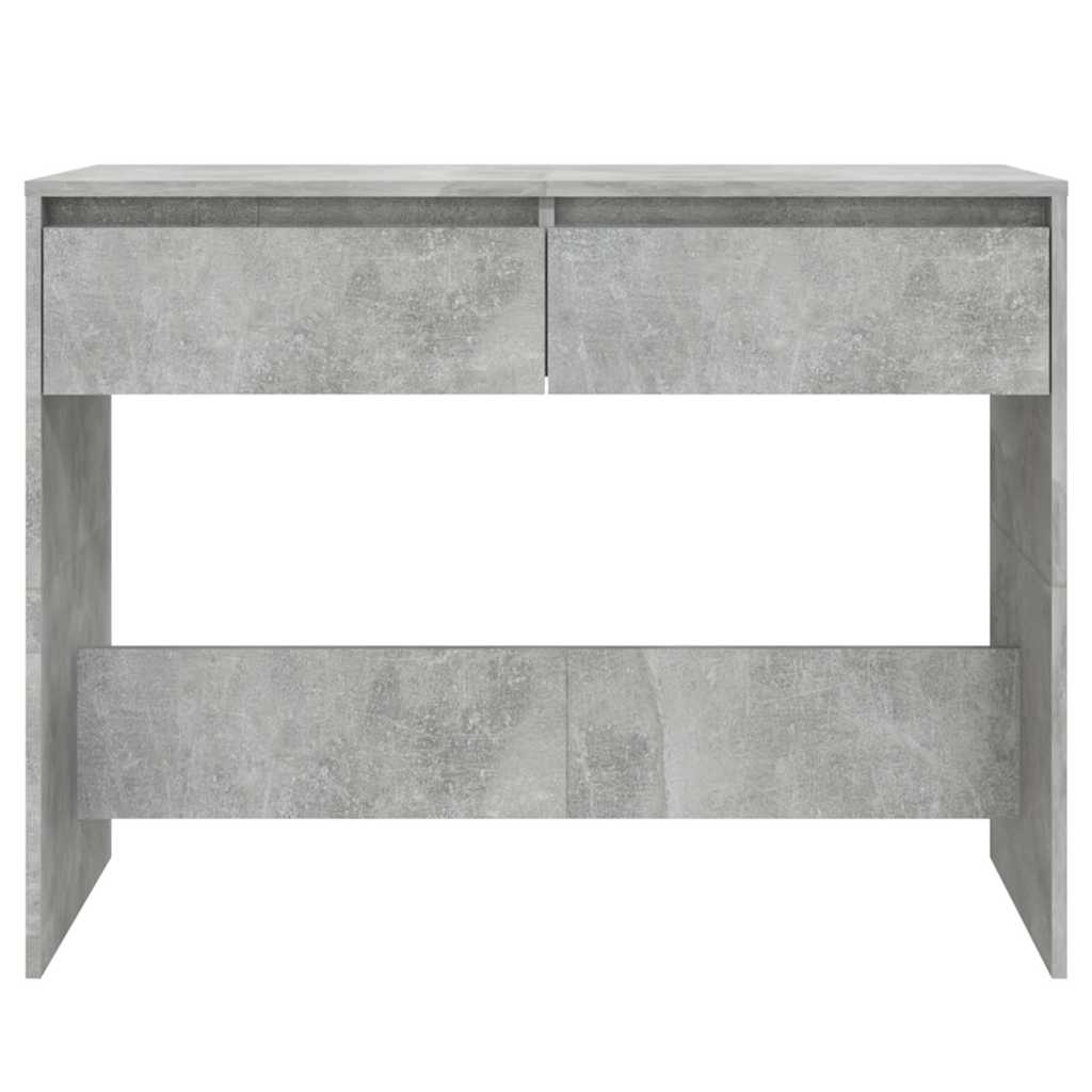 Konzolni stol boja betona 100 x 35 x 76,5 cm konstruirano drvo