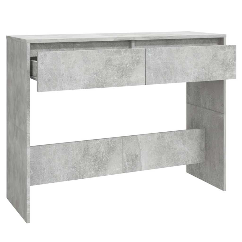 Konzolni stol boja betona 100 x 35 x 76,5 cm konstruirano drvo