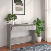 Konzolni stol boja betona 100 x 35 x 76,5 cm konstruirano drvo