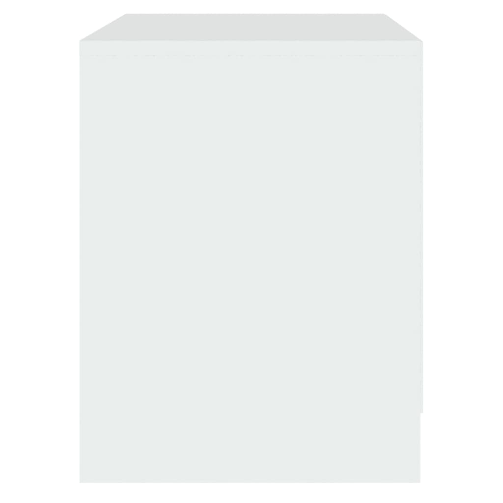 Noćni ormarići 2 kom bijeli 45x34,5x44,5 cm konstruirano drvo