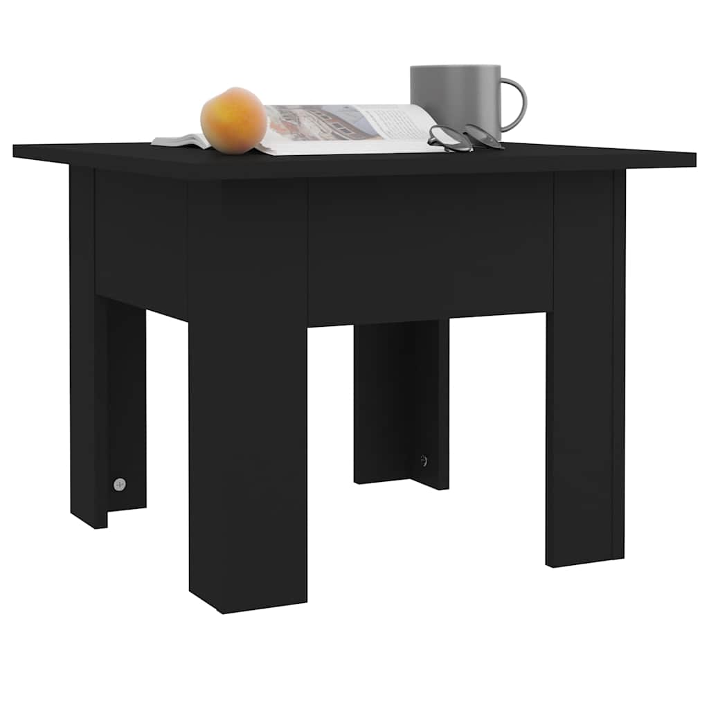 Stolić za kavu crni 55 x 55 x 42 cm od konstruiranog drva