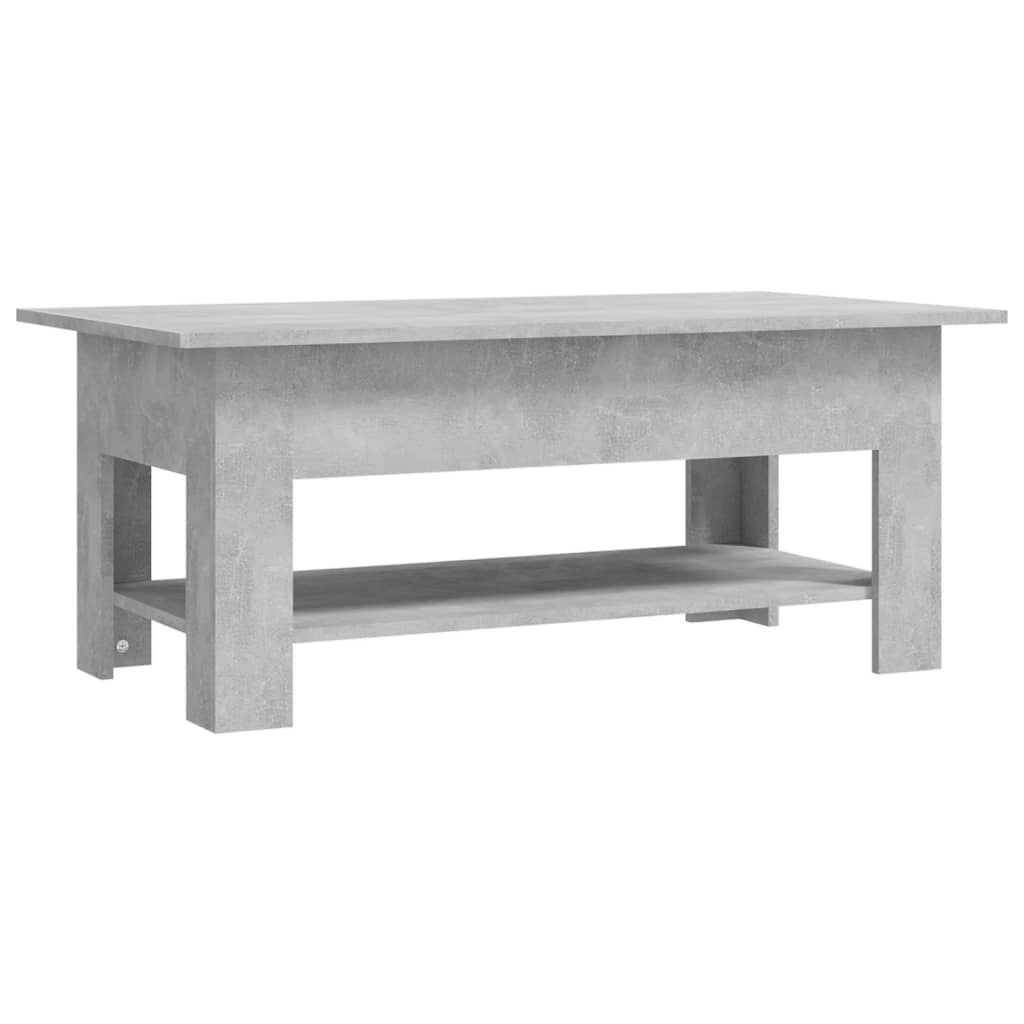 Stolić za kavu boja betona 102x55x42 cm konstruirano drvo