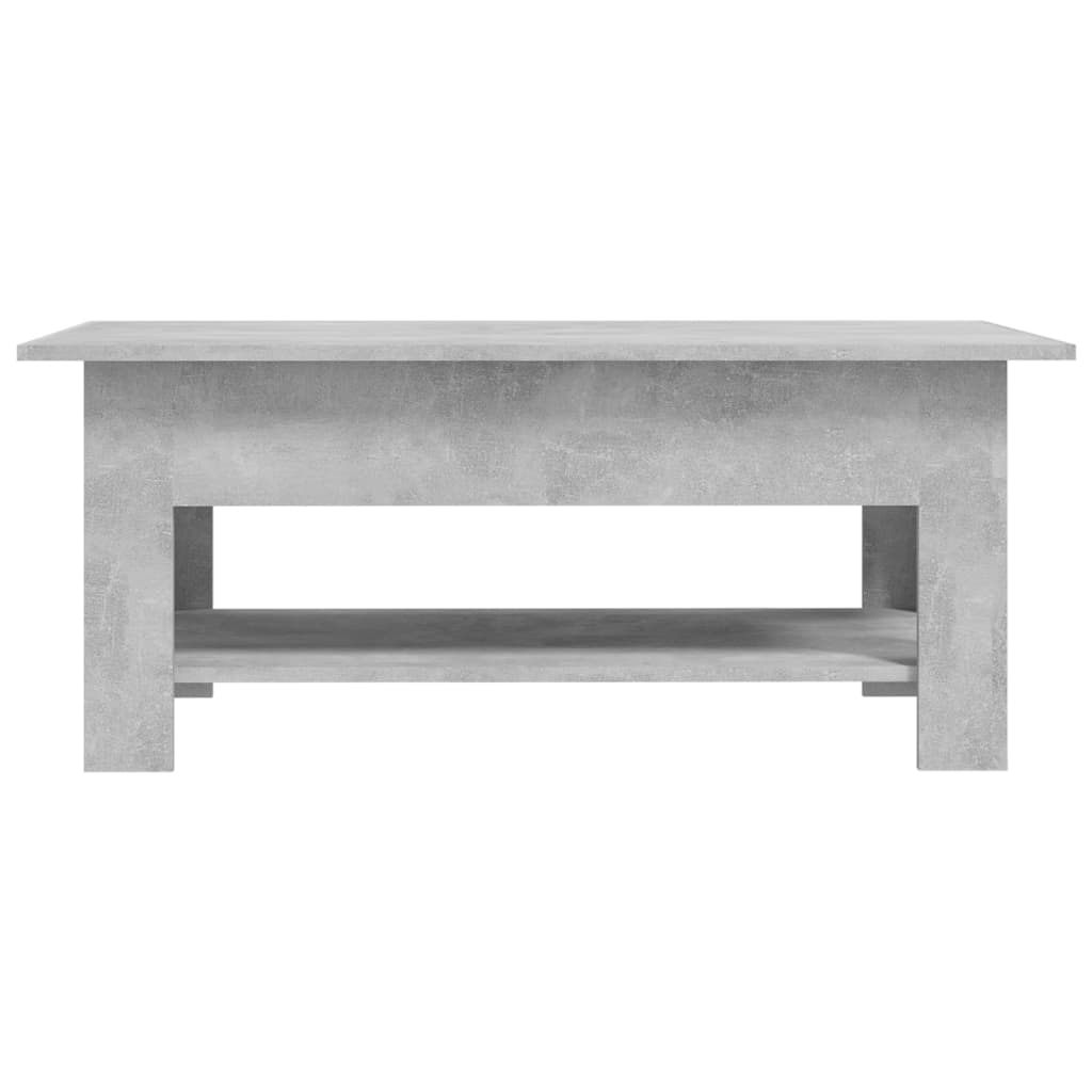 Stolić za kavu boja betona 102x55x42 cm konstruirano drvo