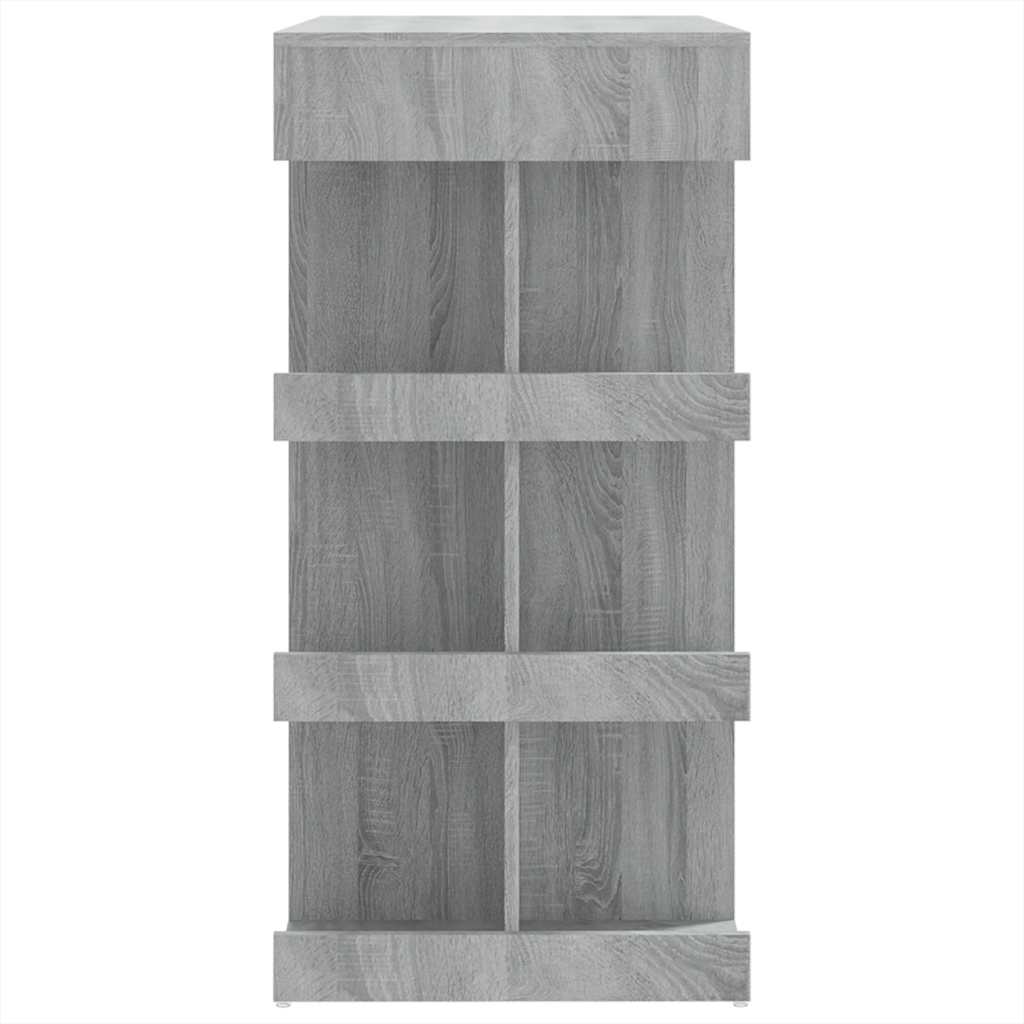 Barski stol sa stalkom siva boja hrasta sonome 100x50x101,5 cm
