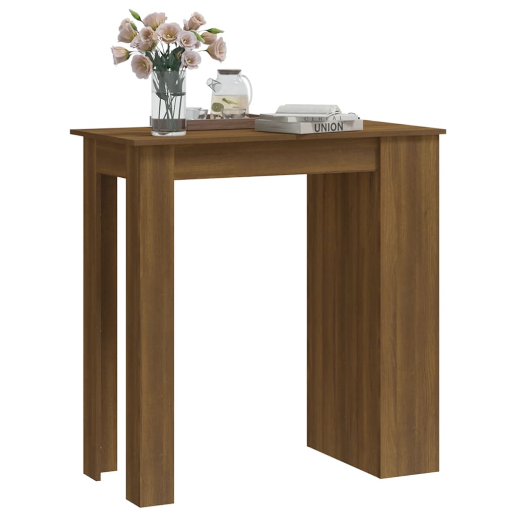 Barski stol sa stalkom smeđa boja hrasta 102x50x103,5 cm drveni