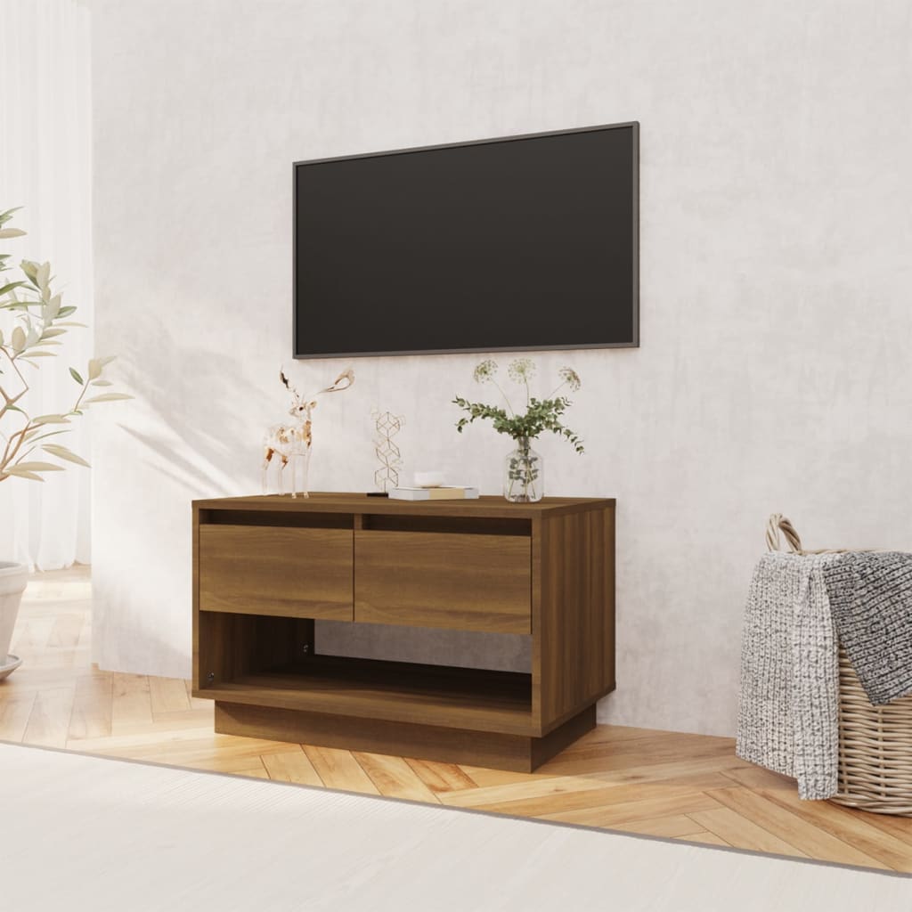 TV ormarić smeđa boja hrasta 70 x 41 x 44 cm konstruirano drvo