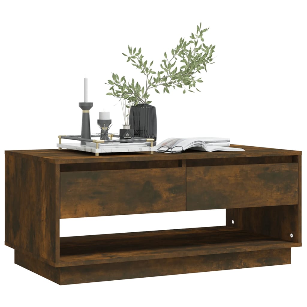 Stolić za kavu boja hrasta 102,5 x 55 x 44 cm konstruirano drvo