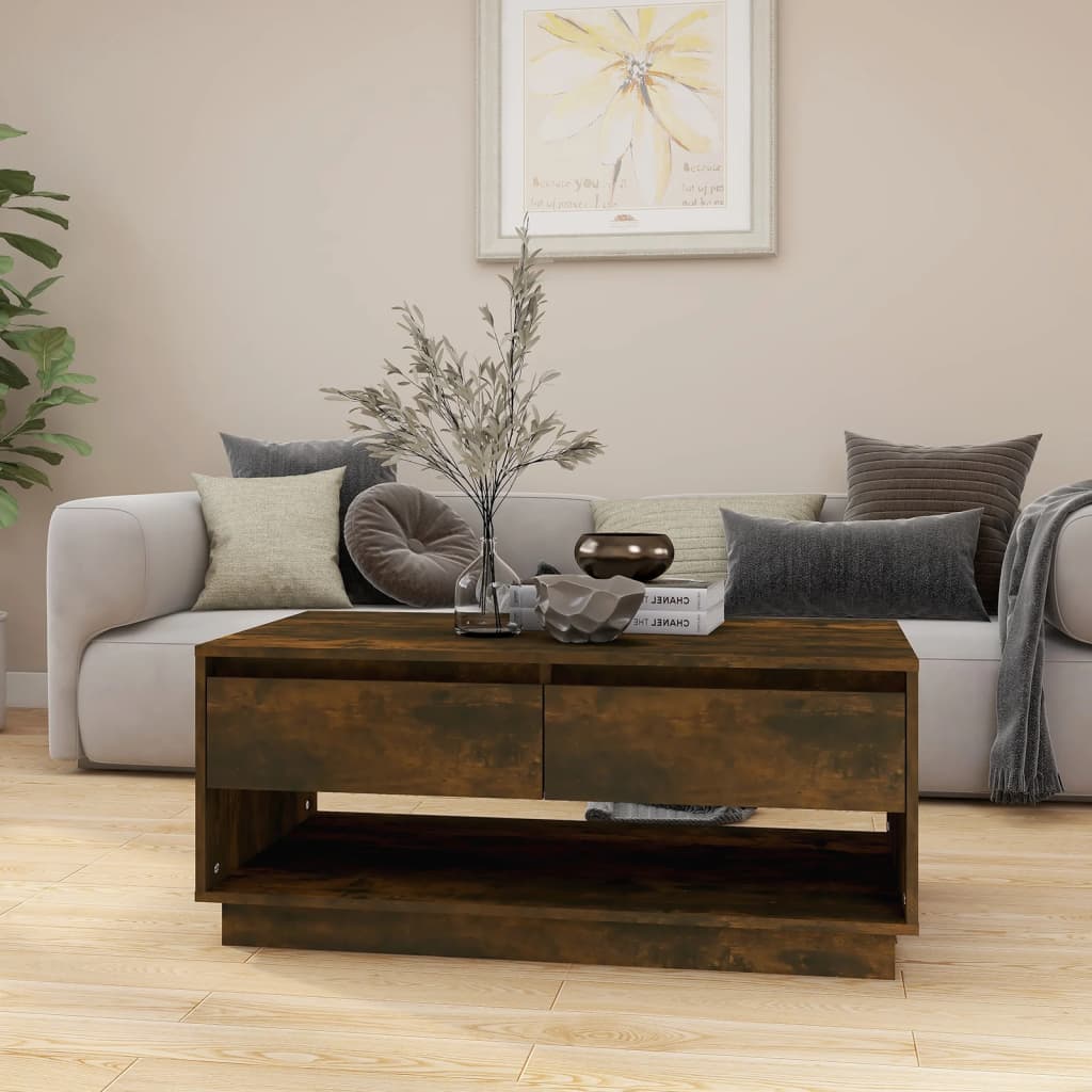 Stolić za kavu boja hrasta 102,5 x 55 x 44 cm konstruirano drvo