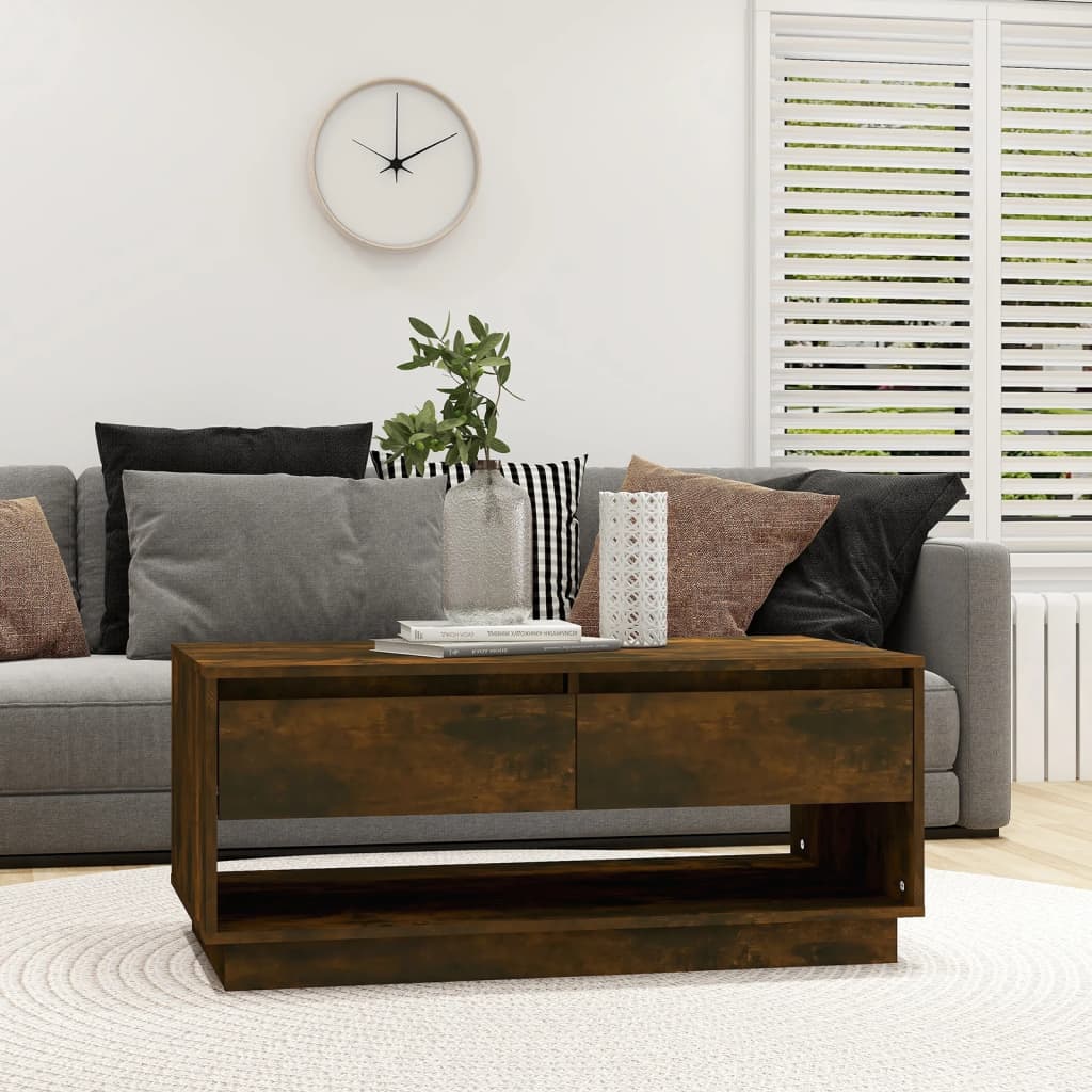 Stolić za kavu boja hrasta 102,5 x 55 x 44 cm konstruirano drvo