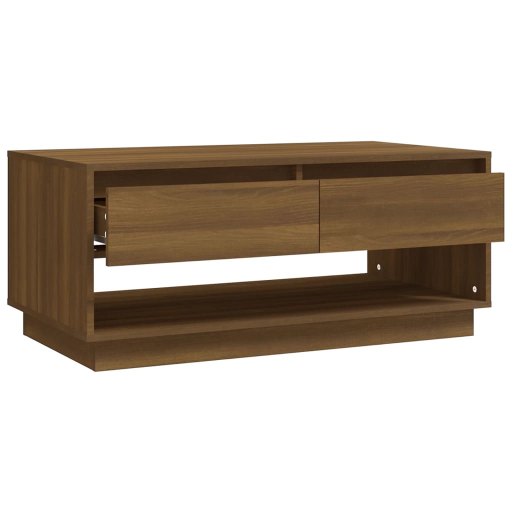 Stolić za kavu boja hrasta 102,5 x 55 x 44 cm konstruirano drvo