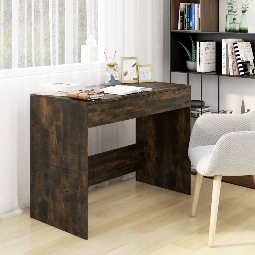 Radni stol boja dimljenog hrasta 101 x 50 x 76,5 cm od iverice