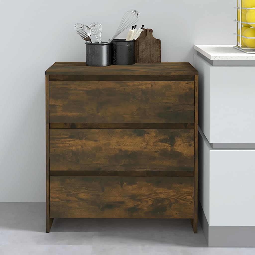 Komoda boja dimljenog hrasta 70x41x75 cm od konstruiranog drva