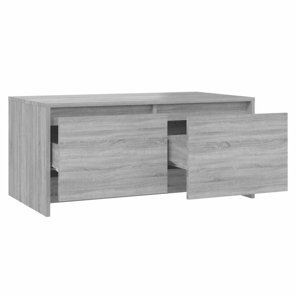 Stolić za kavu siva boja hrasta 90x50x41,5 cm konstruirano drvo