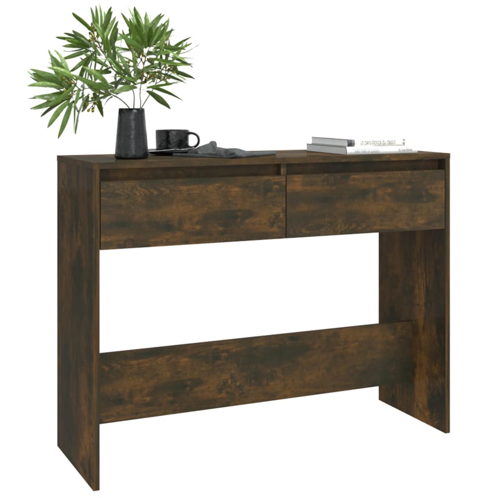Konzolni stol boja hrasta 100x35x76,5 cm od konstruiranog drva