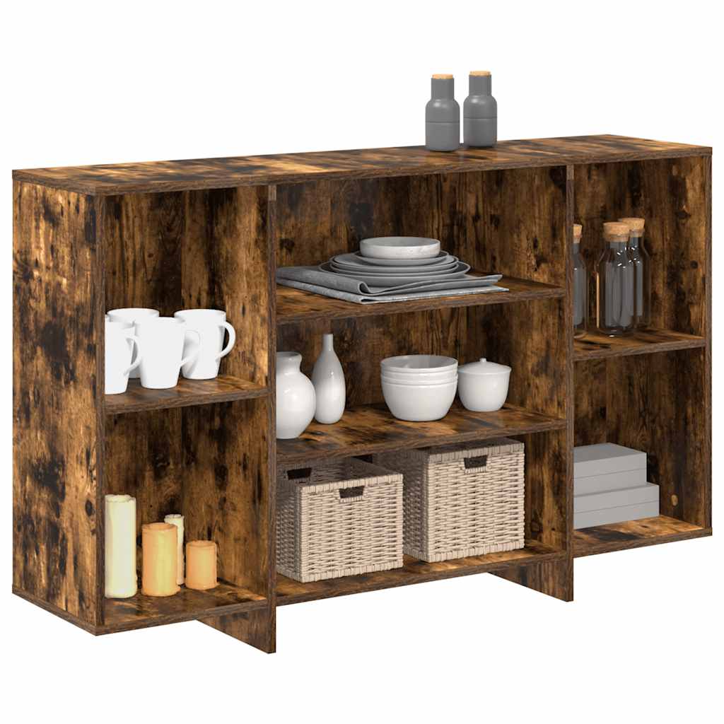 Komoda boja dimljenog hrasta 120 x 30 x 75 cm konstruirano drvo
