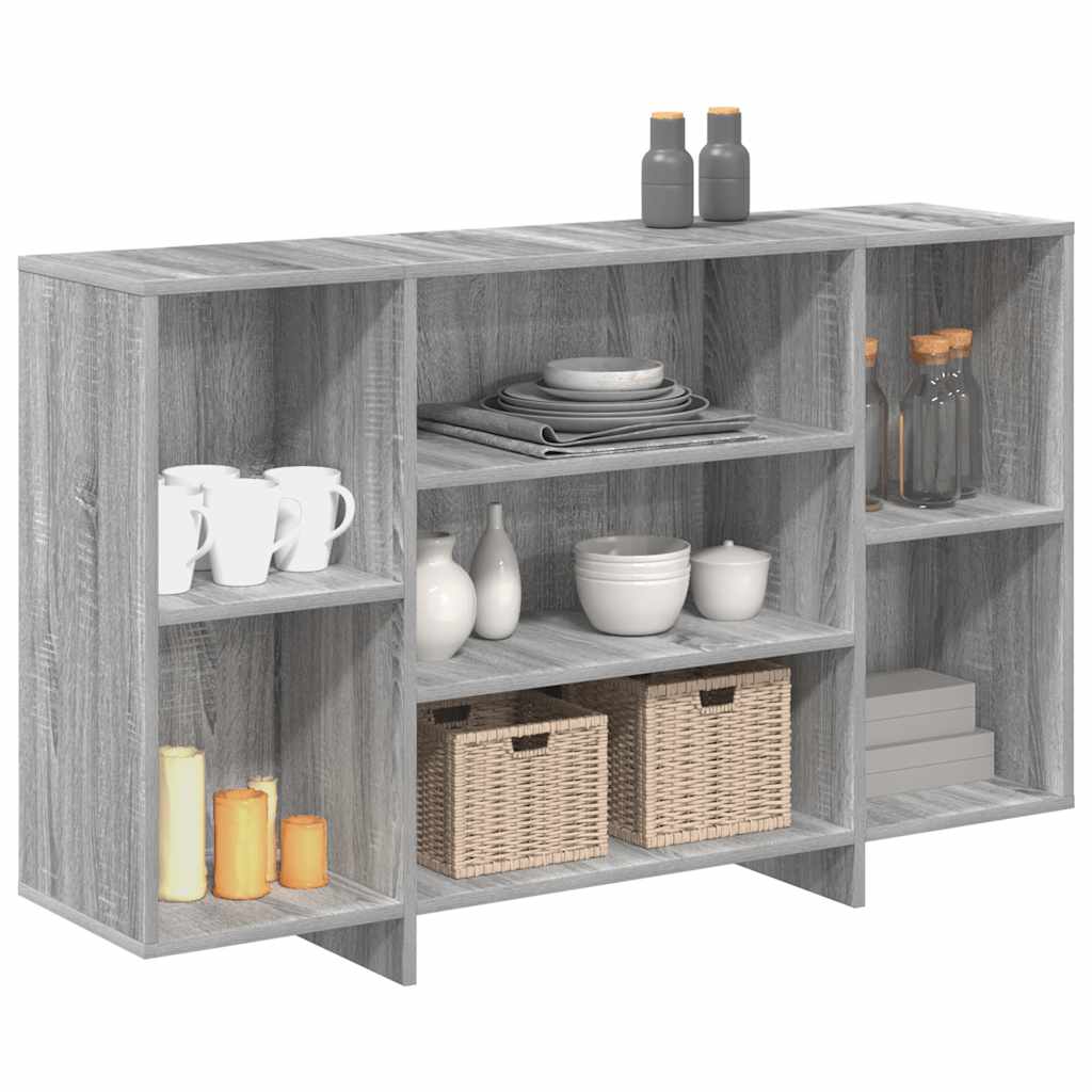 Komoda siva boja hrasta 120 x 30 x 75 cm od konstruiranog drva