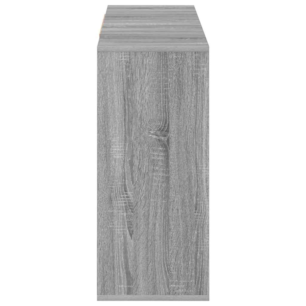 Komoda siva boja hrasta 120 x 30 x 75 cm od konstruiranog drva