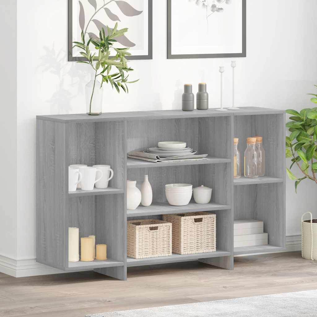 Komoda siva boja hrasta 120 x 30 x 75 cm od konstruiranog drva