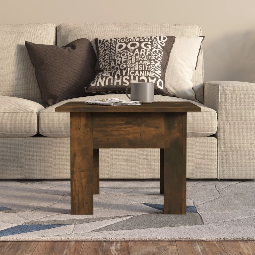 Stolić za kavu boja dimljenog hrasta 55 x 55 x 42 cm od iverice