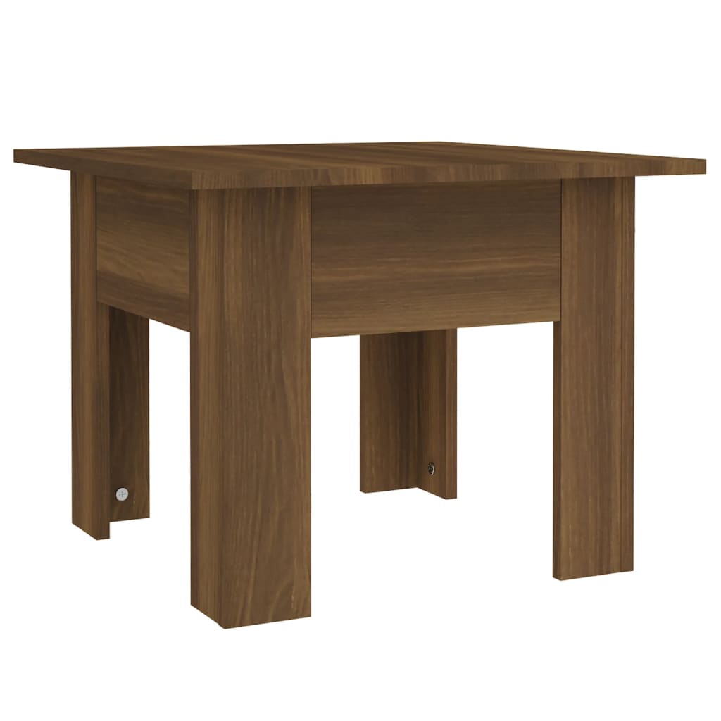 Stolić za kavu smeđa boja hrasta 55x55x42 cm konstruirano drvo