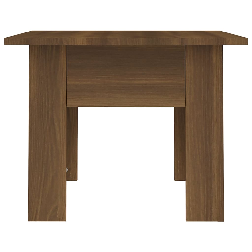 Stolić za kavu smeđa boja hrasta 55x55x42 cm konstruirano drvo