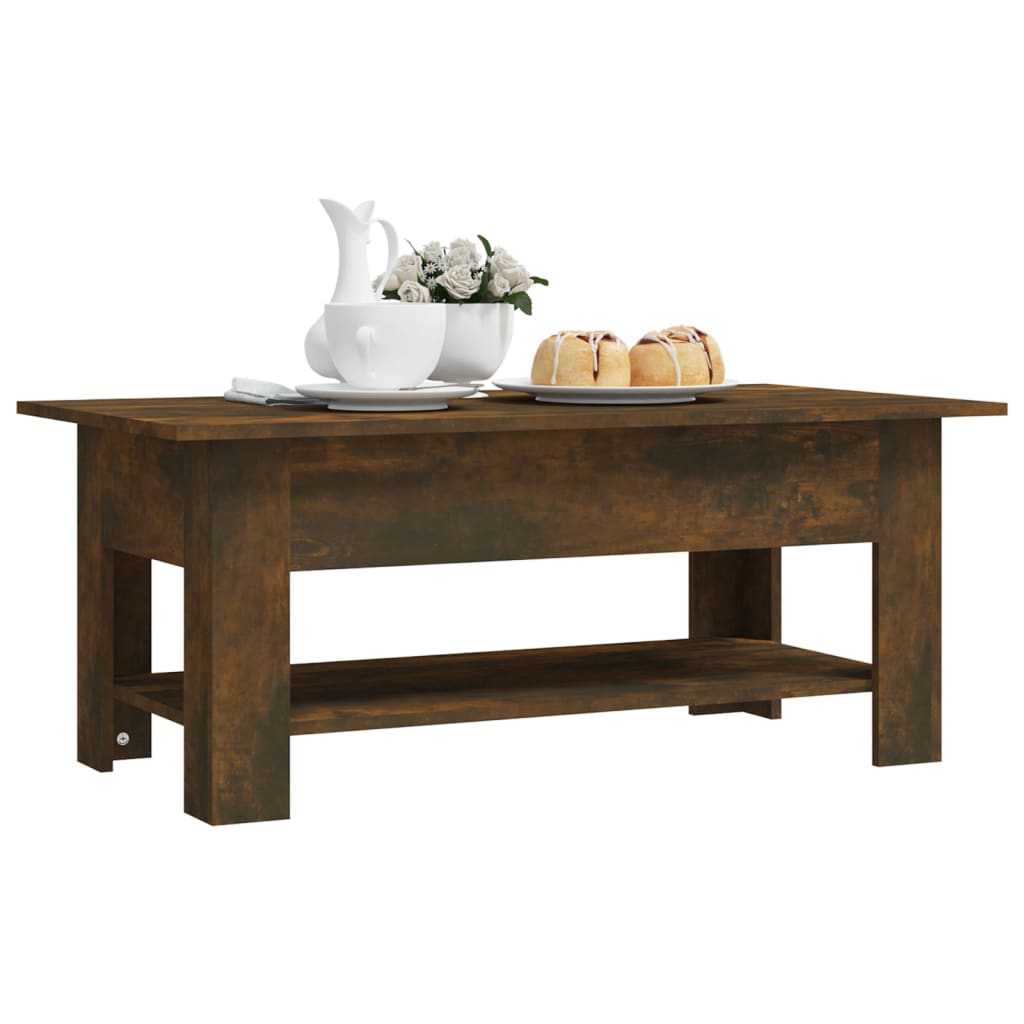Stolić za kavu boja dimljenog hrasta 102 x 55 x 42 cm iverica