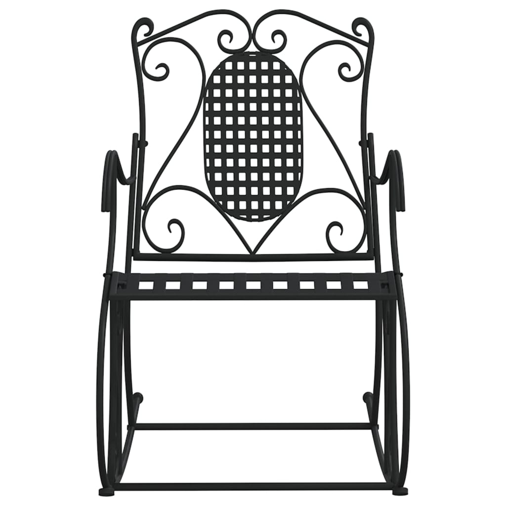 Klupa za ljuljanje 84 cm crna čelična