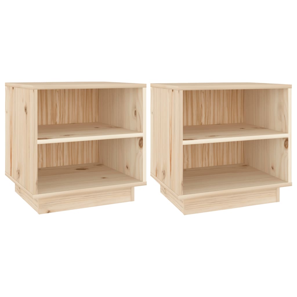 Noćni ormarići 2 kom 40 x 34 x 40 cm od masivne borovine