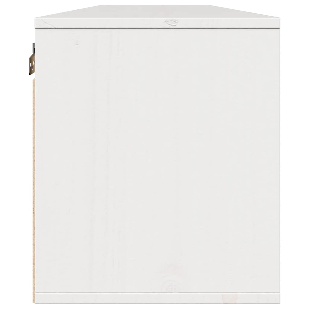 Zidni ormarići 2 kom bijeli 80 x 30 x 35 cm od masivne borovine