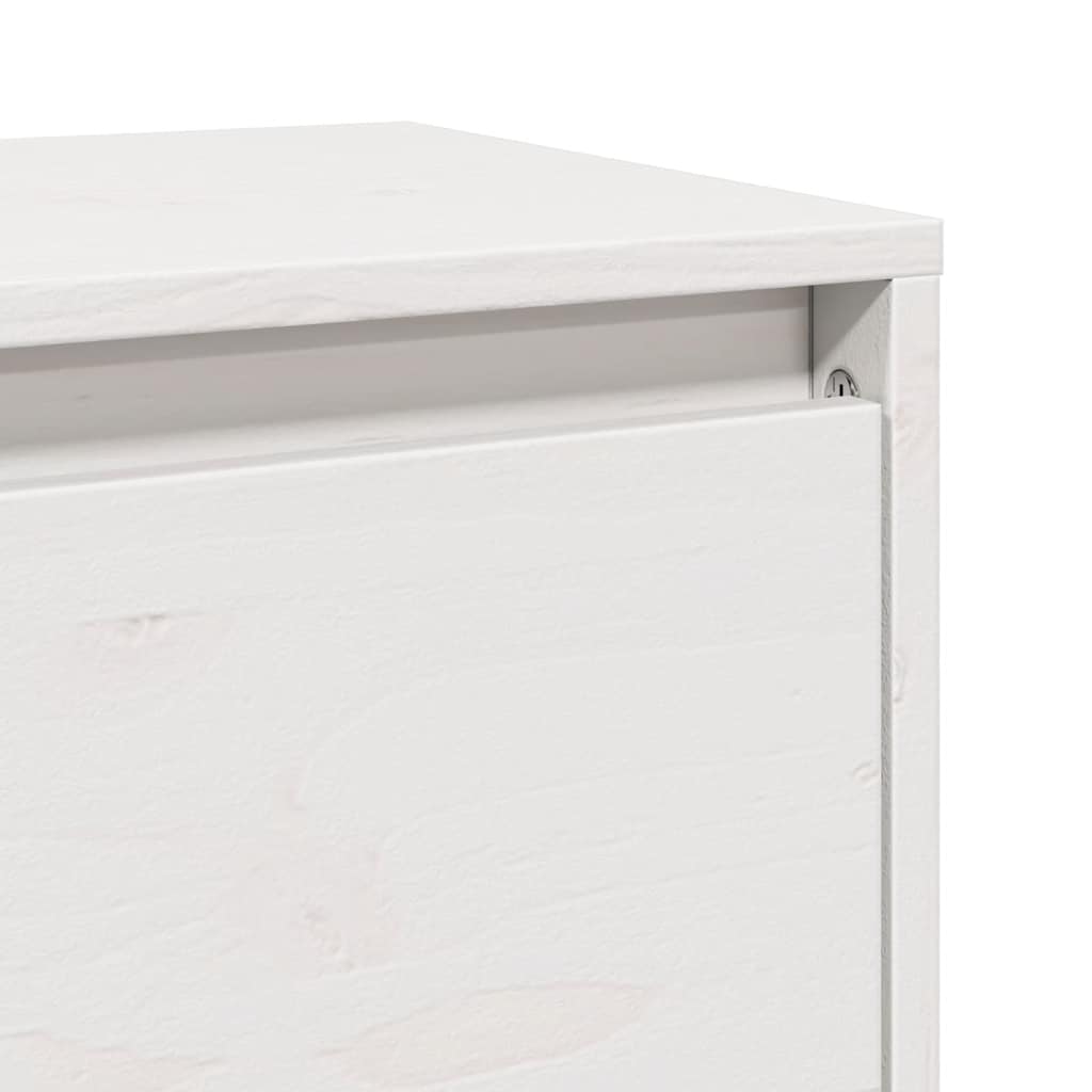Zidni ormarići 2 kom bijeli 80 x 30 x 35 cm od masivne borovine