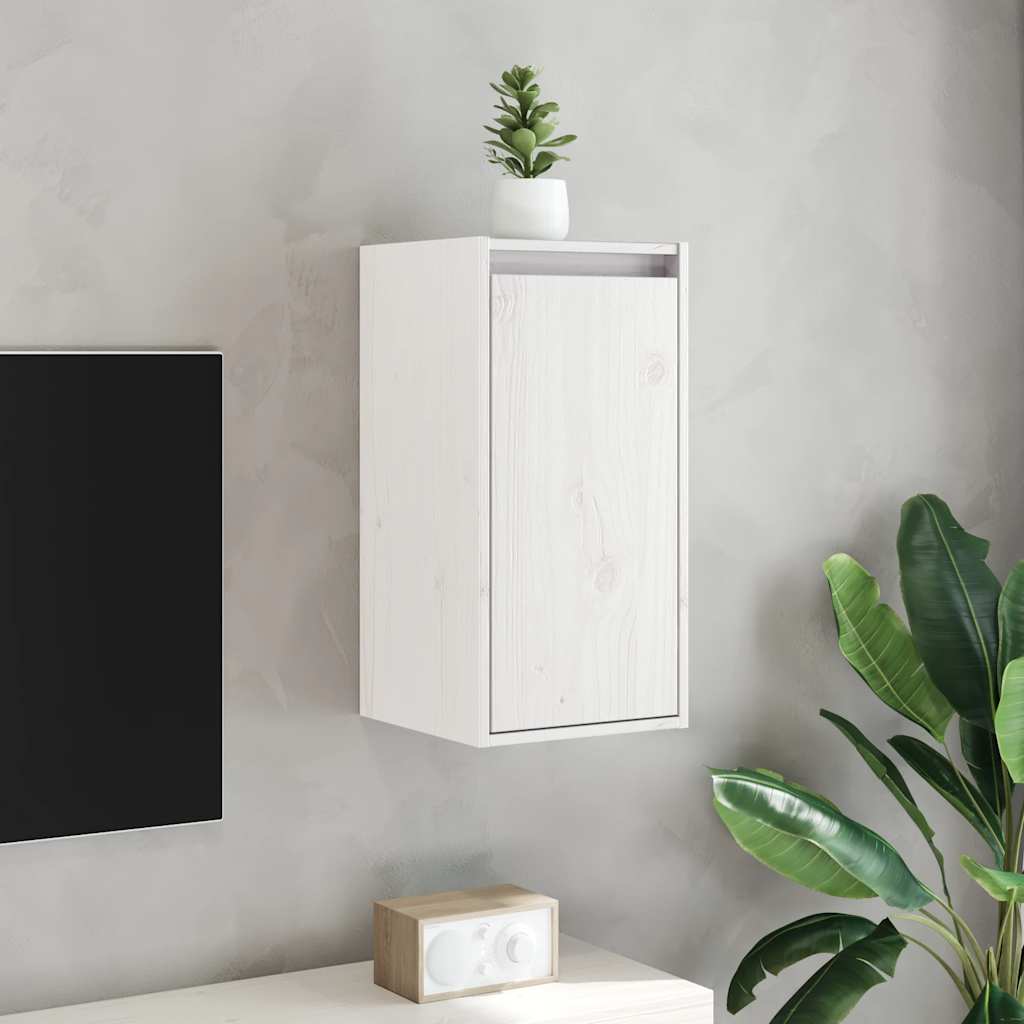 Zidni ormarići 2 kom bijeli 30 x 30 x 60 cm od masivne borovine