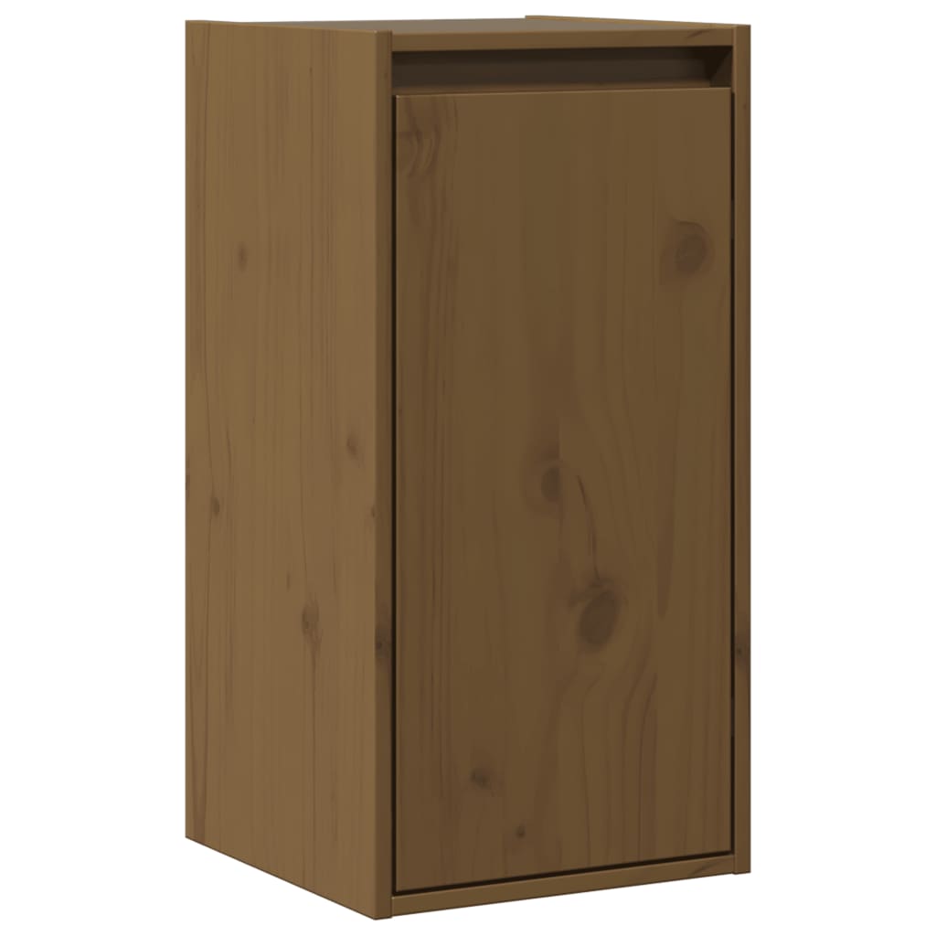 Zidni ormarići 2 kom boja meda 30x30x60 cm od masivne borovine
