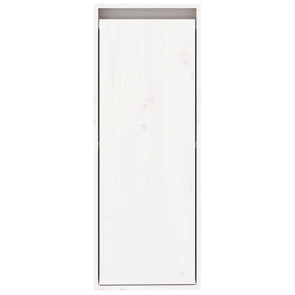 Zidni ormarići 2 kom bijeli 30 x 30 x 80 cm od masivne borovine