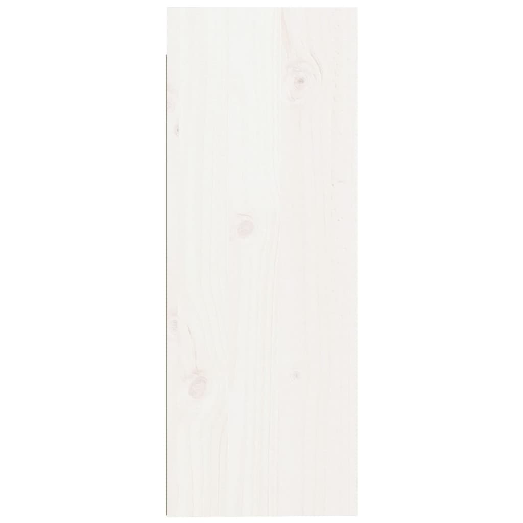 Zidni ormarići 2 kom bijeli 30 x 30 x 80 cm od masivne borovine