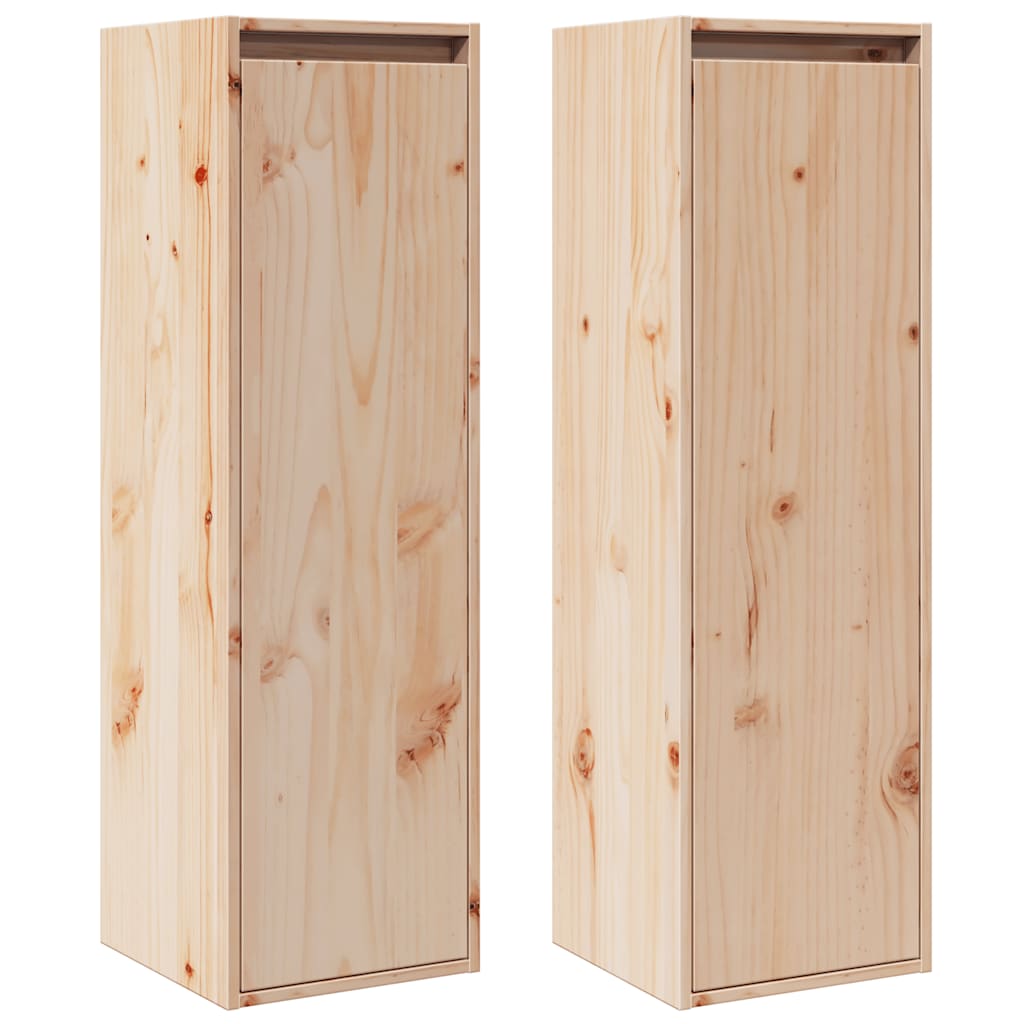 Zidni ormarići 2 kom 30 x 30 x 100 cm od masivne borovine