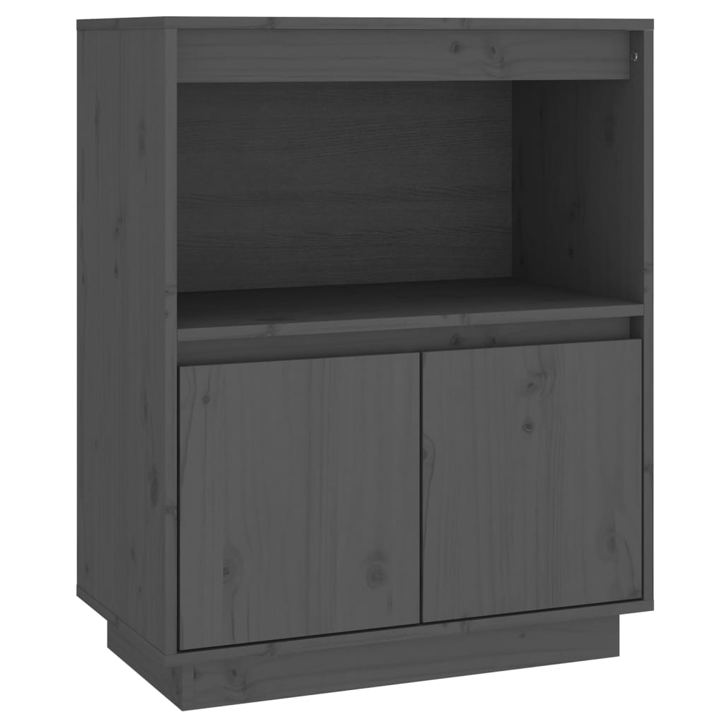 Komoda siva 60 x 34 x 75 cm od masivne borovine