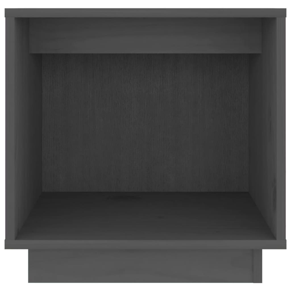 Noćni ormarići 2 kom sivi 40 x 30 x 40 cm od masivne borovine