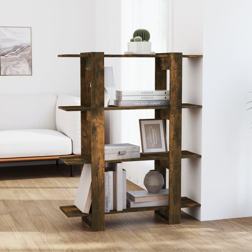 Ormarić / sobna pregrada boja dimljenog hrasta 100x30x123,5 cm